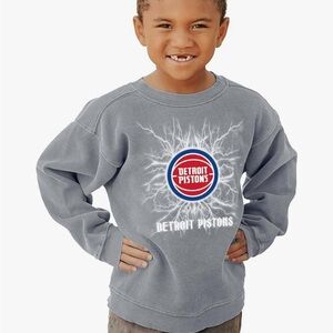 Blue 84 Kids Gray Detroit Pistons Sweatshirt